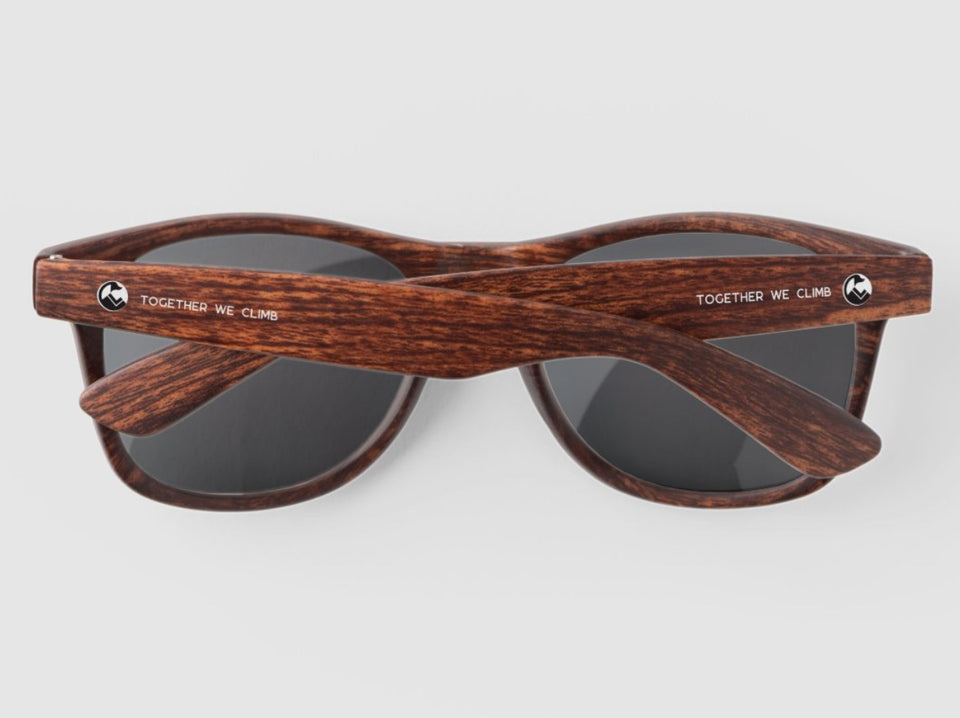 TOGETHER WE CLIMG - Wood Sunglasses