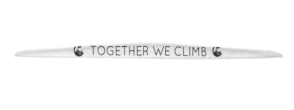 TOGETHER WE CLIMB - Chef Headband - White