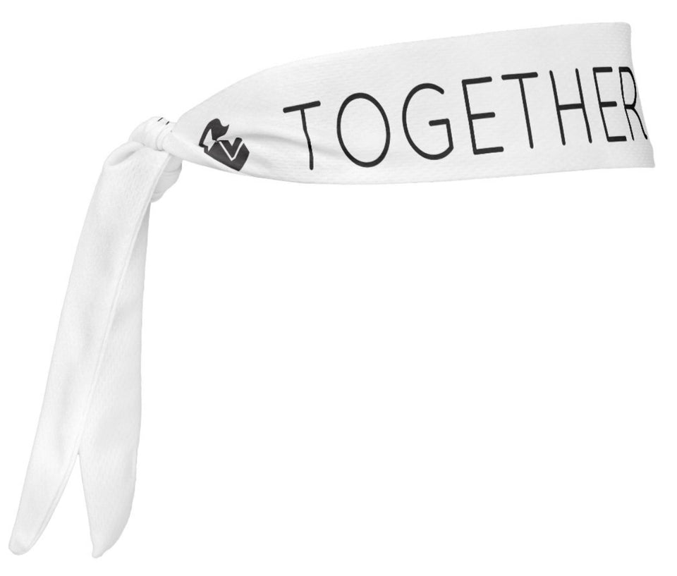 TOGETHER WE CLIMB - Chef Headband - White